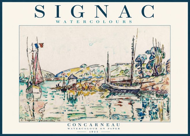 Signac Concarneau No5 - Plakat