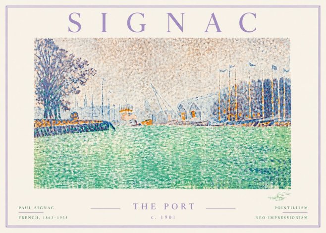 Signac The Port II No6 - Plakat