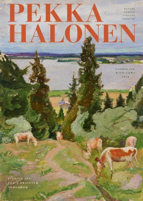 Pekka Halonen Landscape with Cows No3 - Plakat