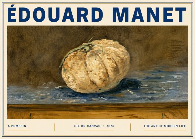 Édouard Manet A Pumpkin No6 - Plakat