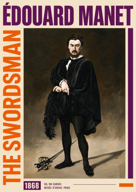 Édouard Manet The Swordsman No6 - Plakat
