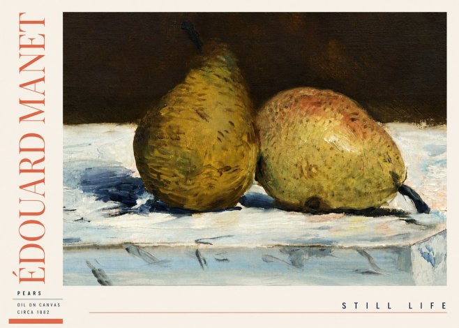 Édouard Manet Pears No3 - Plakat