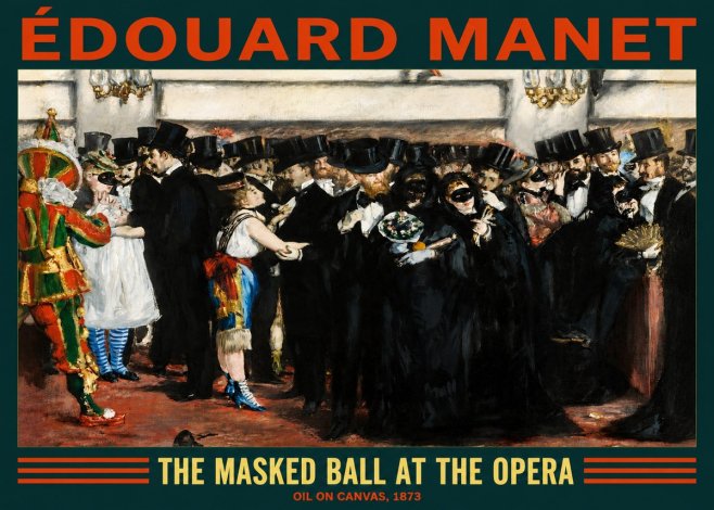 Édouard Manet The Masked Ball at the Opera No2 - Plakat