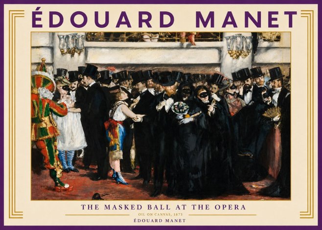 Édouard Manet The Masked Ball at the Opera No3 - Plakat