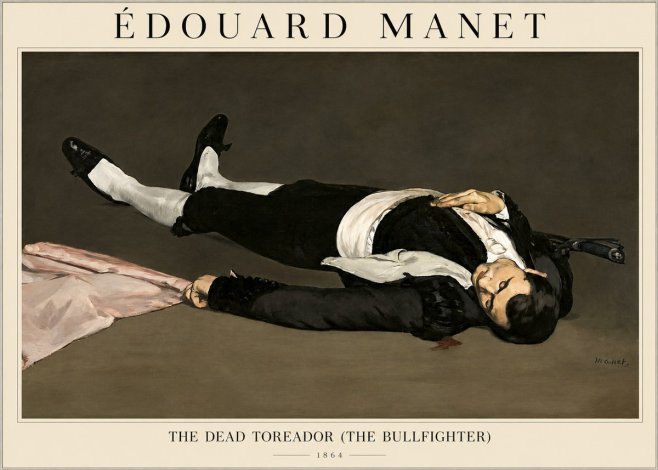 Édouard Manet The Dead Toreador (the Bullfighter) No1 - Plakat