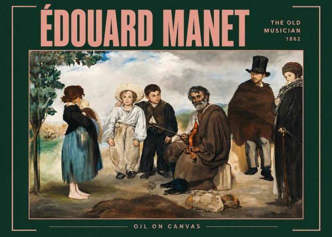 Édouard Manet The Old Musician - 1862 No4 - Plakat