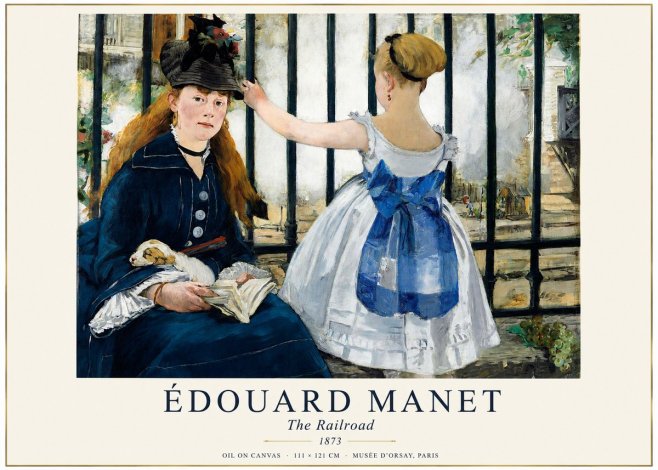 Édouard Manet The Railroad No1 - Plakat