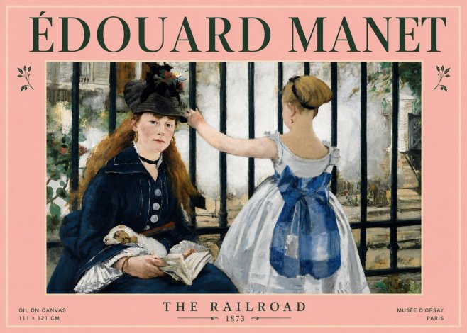 Édouard Manet The Railroad No4 - Plakat