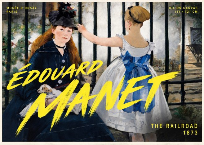 Édouard Manet The Railroad No5 - Plakat