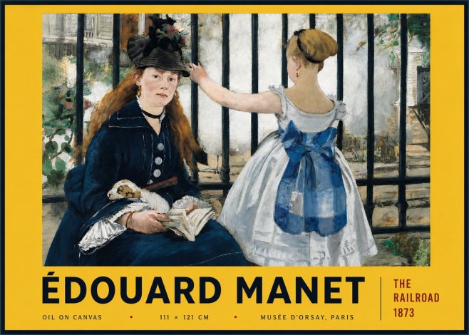 Édouard Manet The Railroad No6 - Plakat