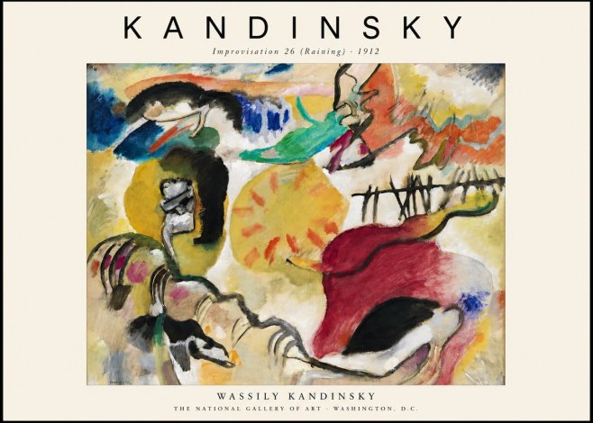 Kandinsky Improvisation 26 (Raining) No1 - Plakat