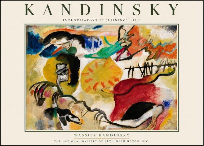 Kandinsky Improvisation 26 (Raining) No6 - Plakat