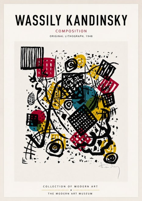 Kandinsky Composition IV No6 - Plakat