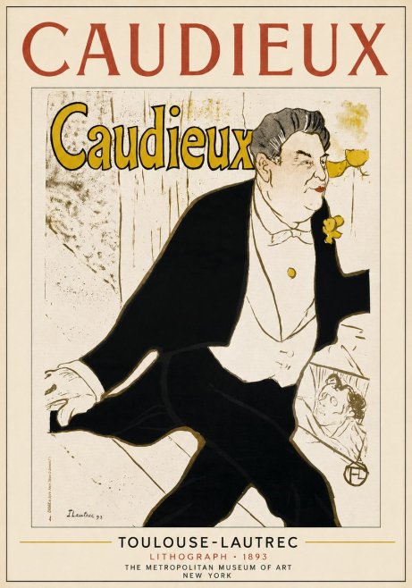 Toulouse-Lautrec Caudieux No3 - Plakat