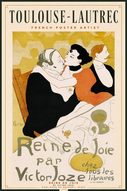 Toulouse-Lautrec Reine De Joie I No4 - Plakat