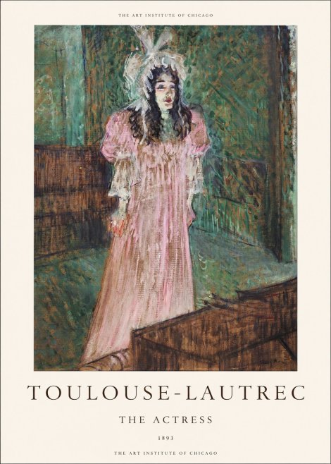 Toulouse-Lautrec The Actress No1 - Plakat