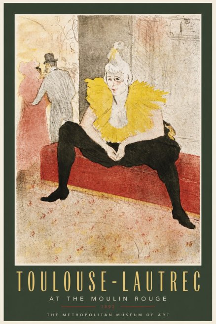 Toulouse-Lautrec At the Moulin Rouge X No5 - Plakat