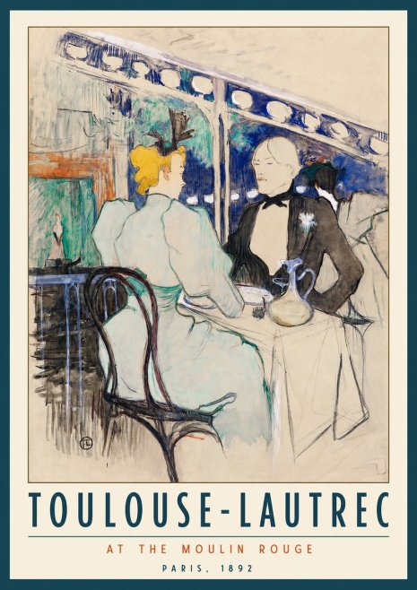 Toulouse-Lautrec At the Moulin Rouge XI No2 - Plakat