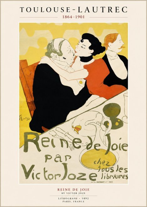 Toulouse-Lautrec Reine De Joie II No1 - Plakat