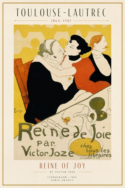 Toulouse-Lautrec Reine De Joie II No3 - Plakat