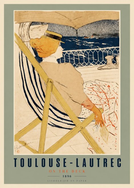 Toulouse-Lautrec On the Deck No3 - Plakat