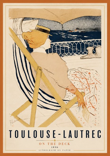 Toulouse-Lautrec On the Deck No4 - Plakat