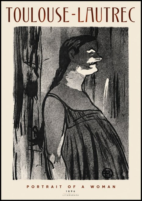Toulouse-Lautrec Portrait of a Woman III No4 - Plakat