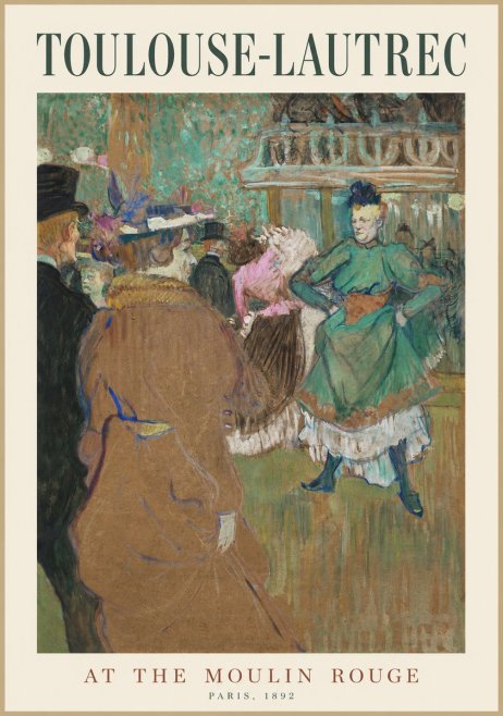 Toulouse-Lautrec At the Moulin Rouge XIII No1 - Plakat