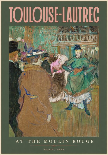 Toulouse-Lautrec At the Moulin Rouge XIII No2 - Plakat