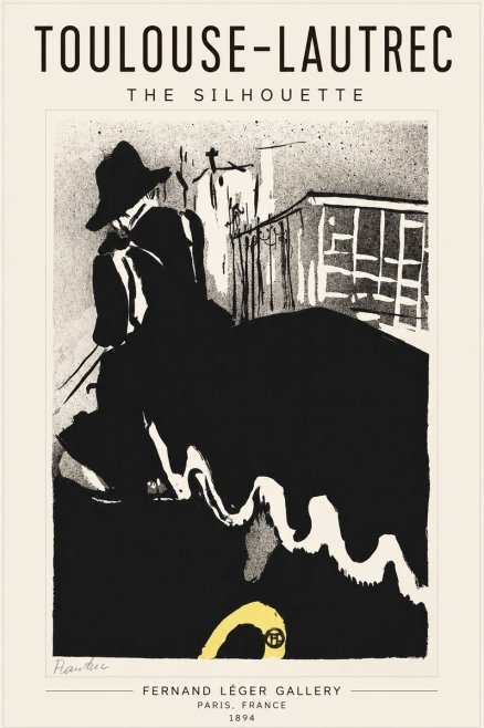 Toulouse-Lautrec The Silhouette No1 - Plakat