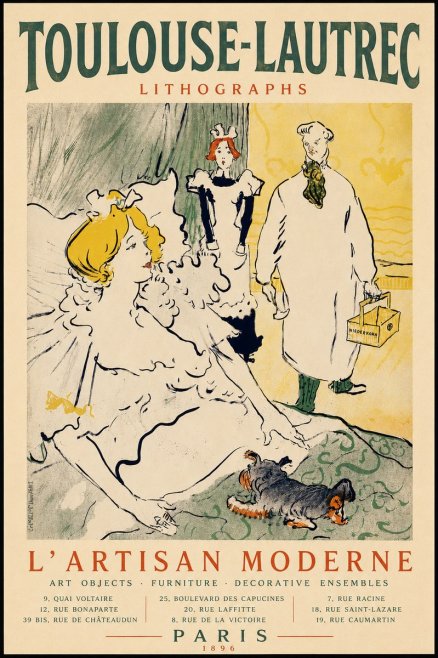 Toulouse-Lautrec L'artisan Moderne No4 - Plakat