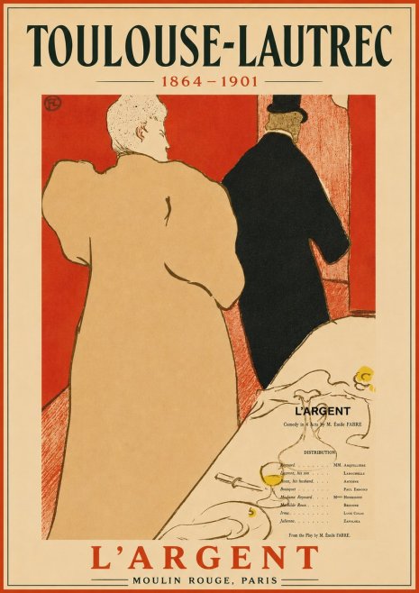 Toulouse-Lautrec L'argent No4 - Plakat