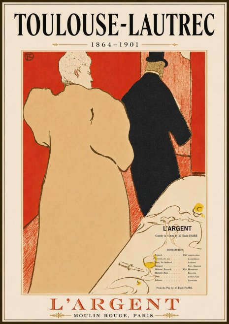 Toulouse-Lautrec L'argent No6 - Plakat