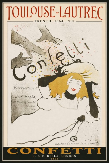 Toulouse-Lautrec Confetti No2 - Plakat