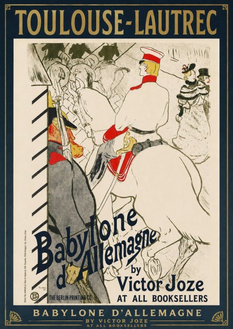 Toulouse-Lautrec Babylone D'allemagne No3 - Plakat