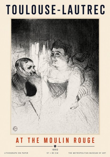 Toulouse-Lautrec At the Moulin Rouge XVII No3 - Plakat