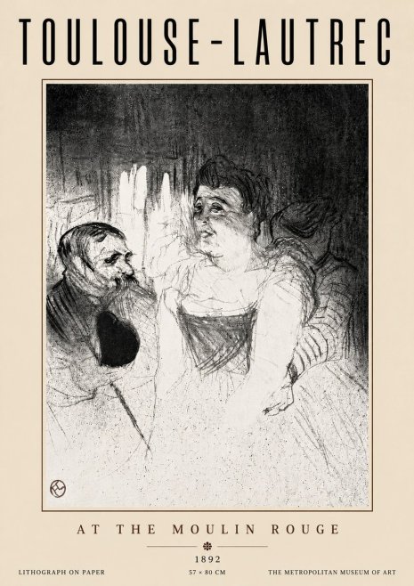 Toulouse-Lautrec At the Moulin Rouge XVII No5 - Plakat