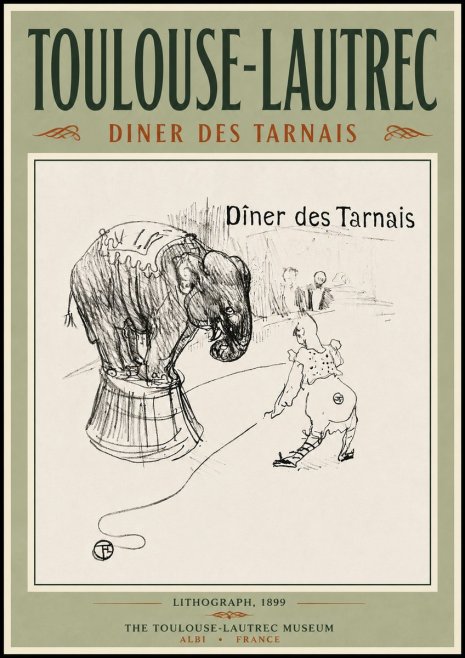 Toulouse-Lautrec Dîner Des Tarnais No5 - Plakat