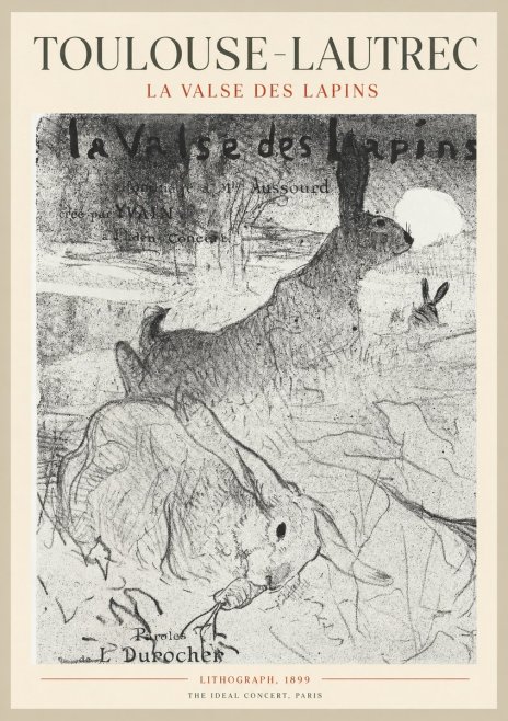 Toulouse-Lautrec La Valse Des Lapins No1 - Plakat