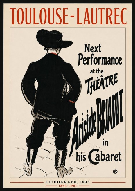 Toulouse-Lautrec Next Performance at the Théâtre Aristide Bruant in His Cabaret No6 - Plakat