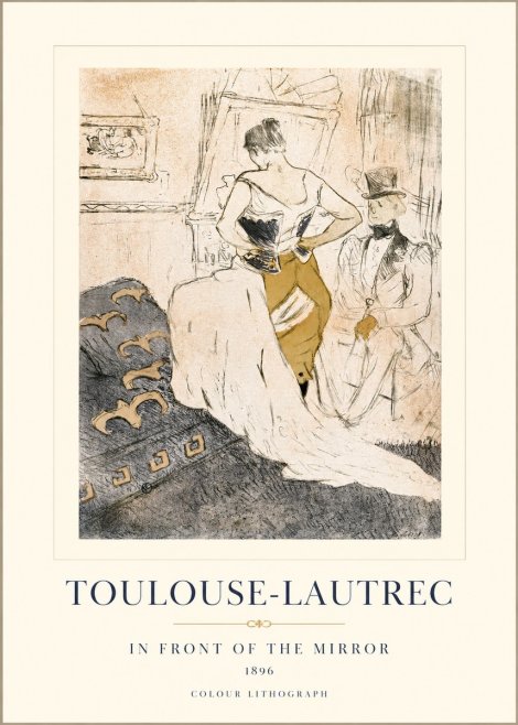 Toulouse-Lautrec In Front of the Mirror No1 - Plakat