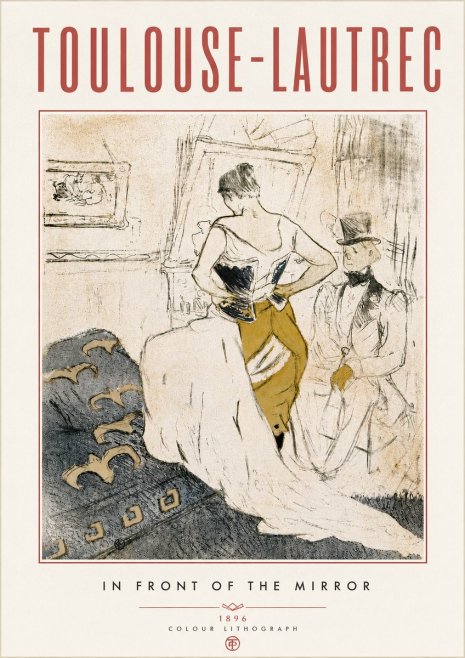 Toulouse-Lautrec In Front of the Mirror No6 - Plakat