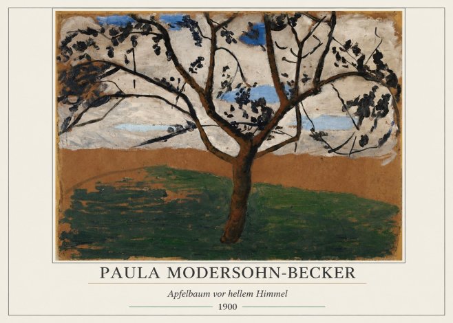 Paula Modersohn-Becker Apfelbaum Vor Hellem Himmel No5 - Plakat
