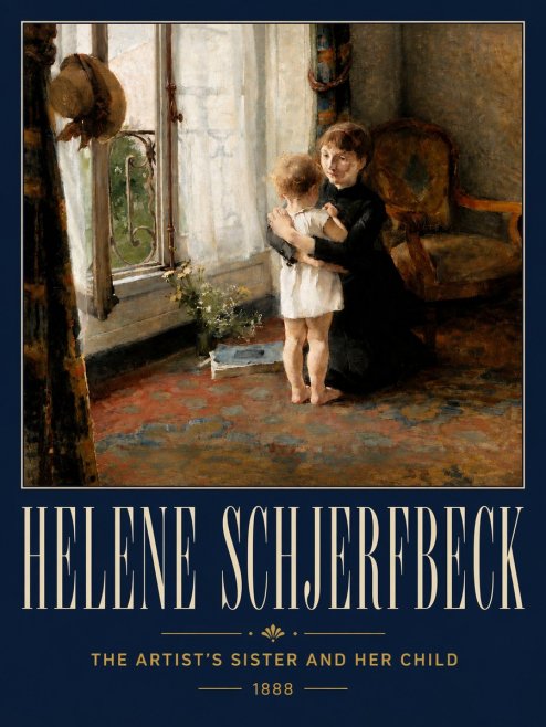 Helene Schjerfbeck The Artist's Sister and Her Child No5 - Plakat
