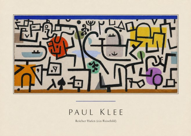 Paul Klee Reicher Hafen (Ein Reisebild) I No3 - Plakat