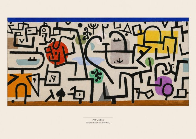 Paul Klee Reicher Hafen (Ein Reisebild) I No5 - Plakat