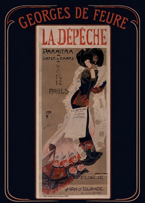 Georges de Feure La Dépêche II No3 - Plakat