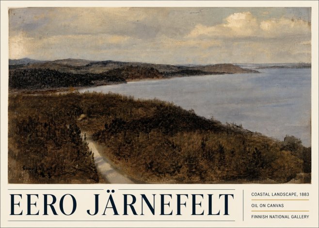 Eero Järnefelt Coastal Landscape, 1883 No5 - Plakat