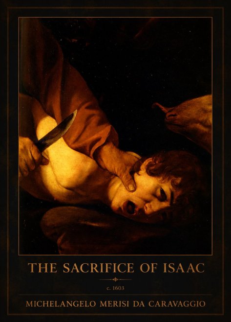 Michelangelo Merisi da Caravaggio The Sacrifice of Isaac II No1 - Plakat