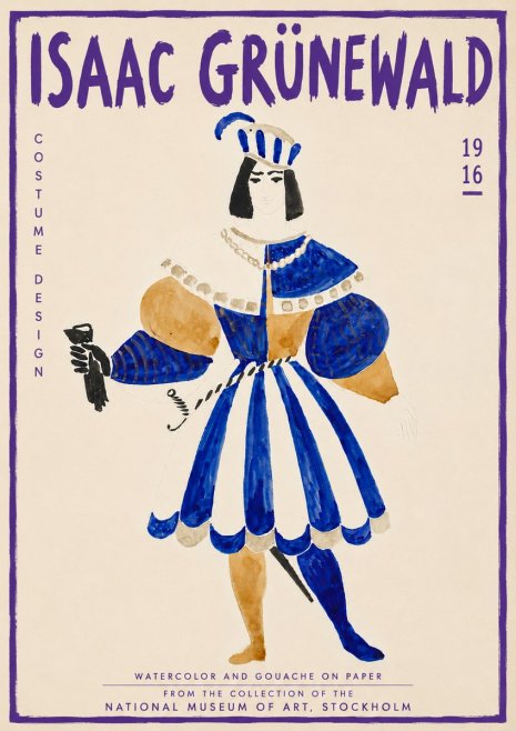 Isaac Grünewald Costume Design III No6 - Plakat